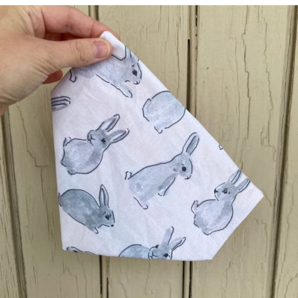 Cotton Tails | Easter | Reversible Dog Bandana
